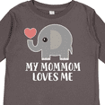 thumbnail image 4 of Inktastic Mommom Loves Me Grandchild Gift Boys or Girls Long Sleeve Toddler T-Shirt, 4 of 5