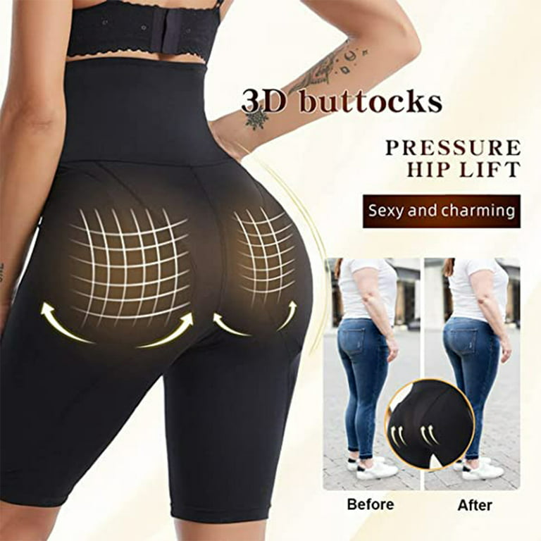 High Waisted Tummy Thigh Shaper With Butt Lifter And Hip Pads Body