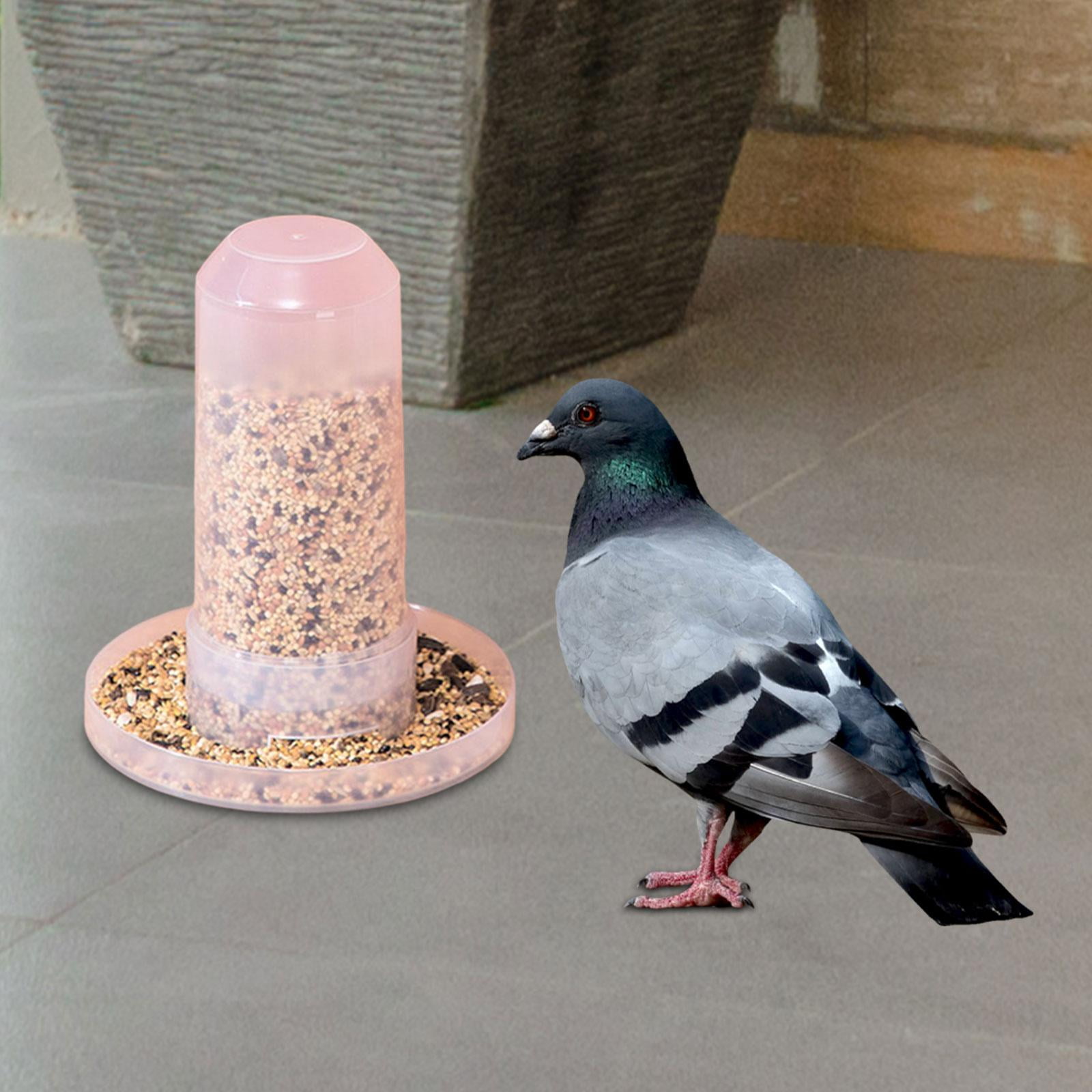 balikha Bird Feeder Parrot Feeder Budgie Water Dispenser Cage Accessories Food Station Easy to Clean Transparent Suitable for Finch Canary Cockatiel Home Use