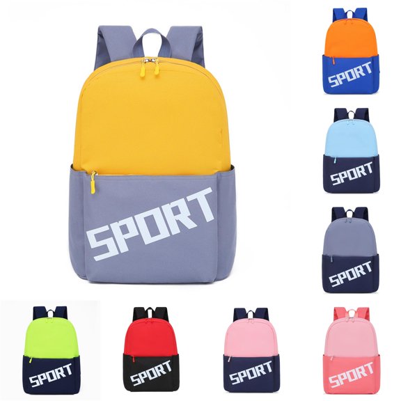 CUZIBR Kids Girls Backpack Lightweight Letter Print Daypack Comfortable Student Casual Sports Adjustable Shoulder Straps School Bookbag For Daily Travel Outdoor