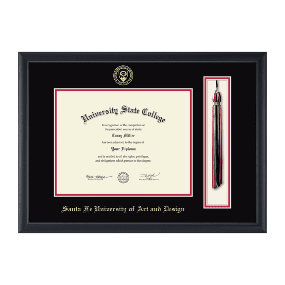 Framerly - SFUAD Tassel Diploma Frame In Black Moulding