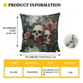 thumbnail image 3 of FOR U DESIGNS Butterfly Skull Rose Print RV Dinette Cushion Covers Replacement Camper Cushion Slipcover Scratch-resistant RV Couch Covers, 1 Backrest Cover 1 Bench Cover and 1 Pillowcase, 3 of 8