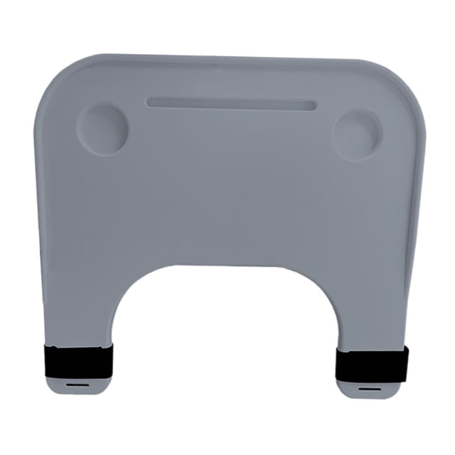 Tachiuwa Tray Table Dining Table Waterproof with Cup Holder Portable Universal Removable gray grooved