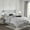 Gray, variant on OMCHOM 7 Piece Tufted Comforter, Tufted Lightweight Fluffy Bed Set with Comforter, Sheets, Pillowcases & Shams for All Season, Ivory Full