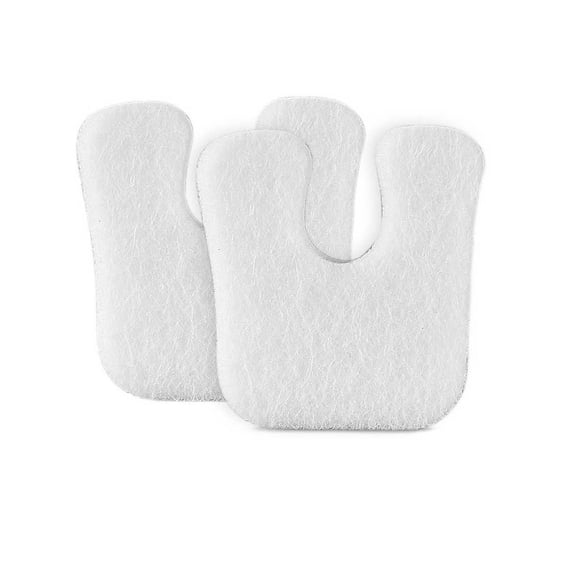 Minnieouse 30 pares de almohadillas para callos Unisex, parche de maíz en forma de U, protección a prueba de sudor, pegatina para pies, Cuidado de los pies Blanco