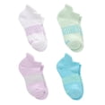 thumbnail image 3 of Hanes Absolute Active Girls' Heel Shield Socks Pack, 4-Pack, Moisture Wicking Cool Tones S, 3 of 4