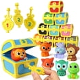 thumbnail image 1 of Juguetes para habilidades motoras finas Coogam Treasure Hunt con marionetas, 1 of 7