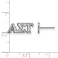 thumbnail image 2 of White Sterling Silver Earring Women'S Greek Alpha Sigma Tau 6 mm 16, 2 of 2