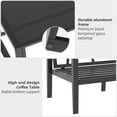 thumbnail image 4 of Outdoor Aluminum Furniture Set,4 Piece Patio Conversation Sets,Removable & Washable Cushion,Ink Color Tempered Glass Table, 4 of 8