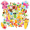 1A, variant on 35pcs-50pcs Colorful Waterproof Graffiti Decals Kids Stickers Tropical Stickers Funny Stationery Stickers for Laptops Phones Suitcases
