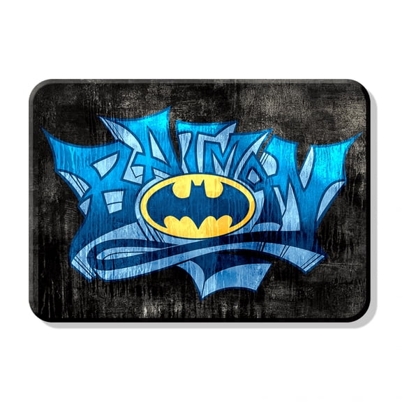 Batman Blue Grafitti with Bat Symbol Magnet