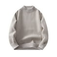 thumbnail image 2 of Men's Solid Color Casual Turtleneck Pullover Sweater Long Sleeve Knit Winter Style, 2 of 3