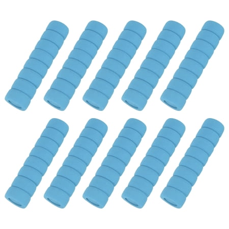 Uxcell 10 Pcs Door Knob Cover Safety Door Handle Protector Covers Anti-Collision Soft Spiral Door Knob Covers Foam Door Pull Cover for Bedrooms Bathrooms Offices Doors Blue