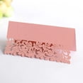 thumbnail image 4 of 50PCS Wedding Laser Three-dimensional Seat Card Hollow Leaf Table Card White Butterfly Name Card, 4 of 5