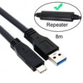 thumbnail image 4 of JSER 8m USB-C USB 3.1 Type C Male to USB3.0 Type A Male Data GL3523 Repeater Cable for Tablet Phone Hard Disk Drive, 4 of 7