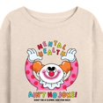 thumbnail image 3 of Instant Message - Inspiration - Mental Health Ain't No Joke! - Women's Lightweight French Terry Long Sleeve Shirt, 3 of 6