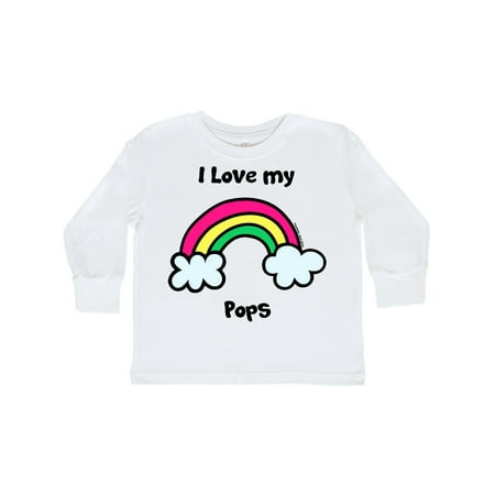 

Inktastic I Love my Pops Gift Toddler Boy or Toddler Girl Long Sleeve T-Shirt