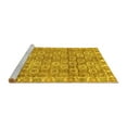 thumbnail image 2 of Ahgly Company Machine Washable Indoor Round Oriental Yellow Traditional Area Rugs, 7' Round, 2 of 4