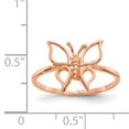 thumbnail image 3 of 14k Rose Gold Butterfly Ring, 3 of 7