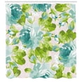 thumbnail image 3 of Ambesonne Shabby Flora Shower Curtain, Tropical Garden, 69"Wx84"L, Turquoise Pale Pink, 3 of 3