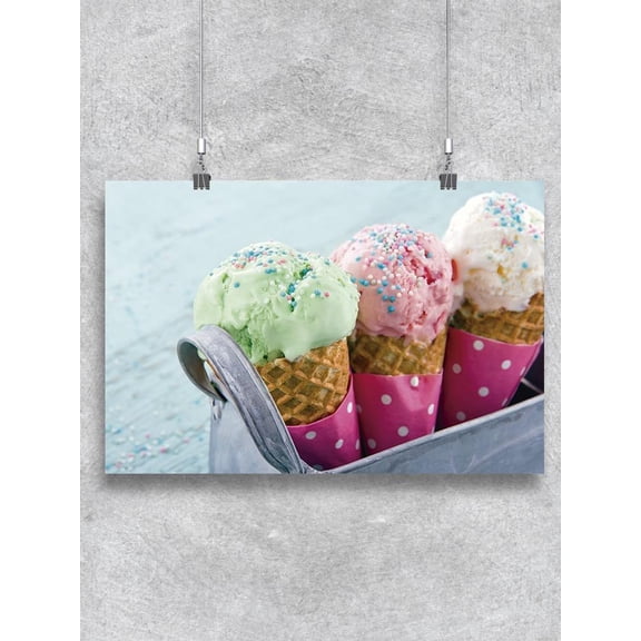 Ice Cream Cones. Poster -Image by Shutterstock