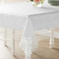 thumbnail image 4 of HomeCrate Nappes Fleur Nœud, 70 Po x 180 Po, Blanc, 4 of 4