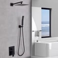 thumbnail image 3 of Shower System Dual Function Wall Mounted HighPressure Shower Faucet Set Oversized Top Spray Shower Kit+Handheld Shower Head Matte, 3 of 7