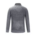 thumbnail image 4 of UVEASISHA Mens Shawl Collar Sweater Slim Fit Long Sleeve Ribbed Knit Pullover Kangaroo Pocket Jumper Sweaters Fall Winter Casual Stylish Tops Lightning Sales of The Day Gray XXXL, 4 of 6