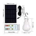 thumbnail image 3 of Bearachild Luz solar al aire libre Bombilla de ahorro de energía Control remoto Luces nocturnas Linterna Brillo Herramienta de iluminación para el hogar Iluminación y accesorios Bearachild HA073050-00, 3 of 6
