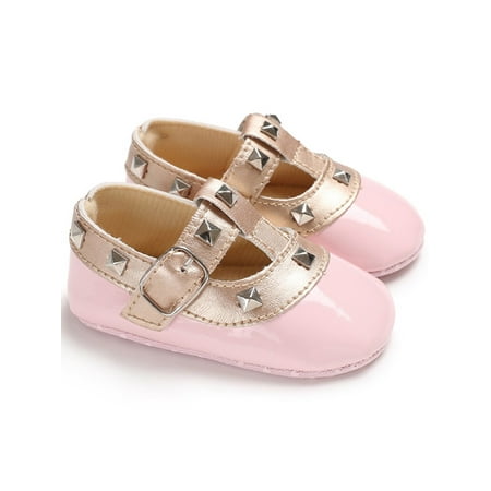 

luethbiezx Newborn Baby Girls Princess Shoes Anti-slip Soft Sole Crib Sneaker