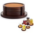thumbnail image 1 of wonima44 Bamboo Coasters for Coffee Table Set of 4 Coasters for Drinks Absorbent with Holder Coffee Table Decor for Tabletop Protection Gifts for House Warming New Home & Wedding (Brown 4Pcs), 1 of 1