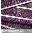 thumbnail image 2 of Soimoi Polyester Crepe Fabric Stripe & Mandala Kaleidoscope Decor Fabric Printed Yard 42 Inch Wide, 2 of 3