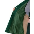 thumbnail image 6 of Agnes Orinda Women's Plus Size Coat Notched Lapel Single Breasted Long Winter Outerwear Coats with Pockets 4X Green, 6 of 8