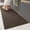 Brown, variant on PABUBE Woven Grey Kitchen Rug, 17" x 29", Non-Slip and Absorbent Floor Mat for Sink or Hallway, Machine Washable Soft Rug, Durable Indoor Use