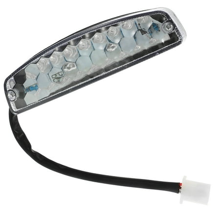 HOMEMAXS Black LED Motorcycle Tail Light for Decor with High Brightness and for ATV Plastic