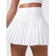 thumbnail image 5 of Falda CRZ YOGA Plisada de Tenis Cintura Alta Blanca Talla L, 5 of 6