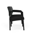 thumbnail image 4 of Chaise d'Attente de Réception en Acier Lenox 2 Places / Acier Noir / Gris Foncé / Noir, 4 of 5