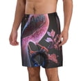 thumbnail image 2 of KLL Bird6 Men's Casual Summer Beach Shorts Hawaiian Shorts with Pockets-Small, 2 of 5