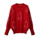 thumbnail image 3 of Suéter de cuello redondo de moda para mujer, suéter navideño de manga larga, suéter informal de cuello redondo, suéter para mujer, 3 of 3