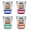 Multicolor (4-Pack), variant on Laughlin Nevada Design B Souvenir 2 oz Round Shot Glass Green