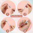 thumbnail image 3 of 5pcs Pens Black Ink Gel Pens Medium Point 0.7mm Pen Smooth Writing High-End Series Cute Pens for Journaling Note Taking, Office School Supplies Gifts, 3 of 5
