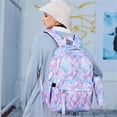 thumbnail image 5 of HIPYLO Leather Backpack for Women Grey Backpack Purse for Large Size Nurse Backpack for Work Nursing Bag Womens Bag Cute Bags Women Bookbag, One Size, 5 of 5