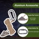 thumbnail image 3 of Cuerdas de Camping HIKEMAN Paquete de 4 con Mosquetón de Seguridad, 3 of 7