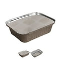 thumbnail image 2 of 10 Pcs Rectangle Shaped Disposable Aluminum Foil Pan Take-out Food Containers, 2 of 10