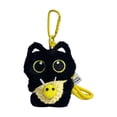 thumbnail image 1 of Handmade Crochet Keychain Strap Soft Adorable Black Stuffed Animal Toy For, 1 of 5