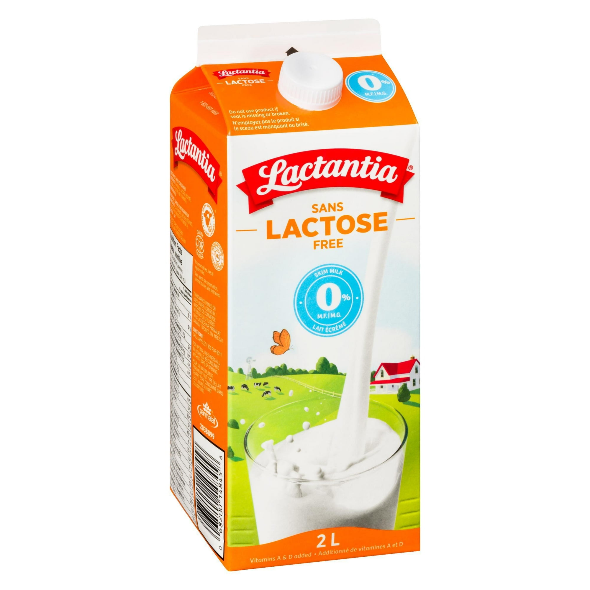 Lactantia Lactose Free Skim Milk, 0%, 2L