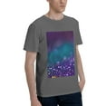 thumbnail image 2 of Bingfone Purple And Green Glitter Men'S Loose Fit Short-Sleeve Pocket T-Shirt, 2 of 7