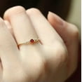 thumbnail image 6 of K-KED Hot Selling New Gold Plated Ruby Ring Women's Fashion Engagement Tail Ring Band-Gold color-7, 6 of 6