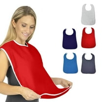 Yhmxh Adult Bibs for Eating, Cloth Bib for Women Men, Soft Eating Cloth for Adults Multi-purpose Saliva Towel Waterproof Apron Bib, Adjustable Machine Washable Adult Bibs Dining Clothing Protector