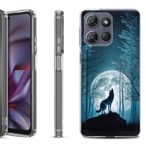 Shockproof Protective Phone Case for Motorola Moto G 5G 2025, by OneToughShield - Wolf Moon